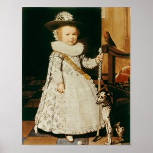 Póster Retrato de un niño
