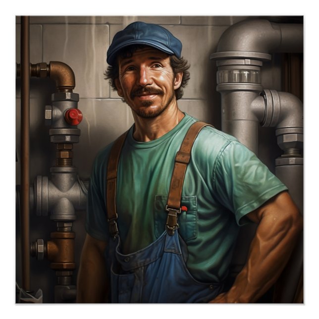 Póster Retrato de un plomero (Anverso)