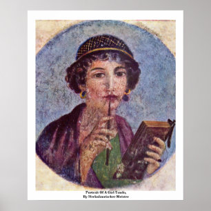 Póster Retrato De Un Tondo Chica