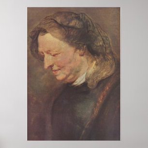 Póster Retrato de una anciana