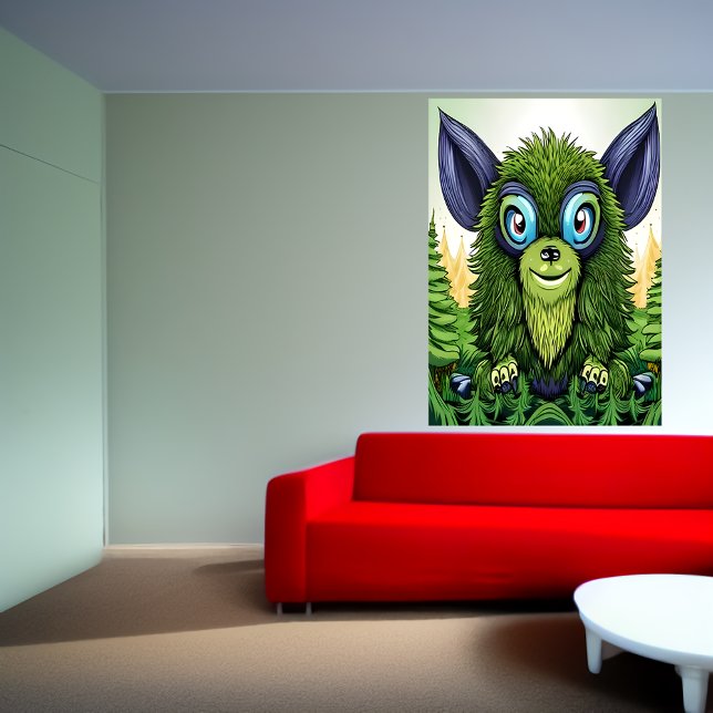 Póster Retrato de una bestia de fantasía verde | Poster d (Subido por el creador)