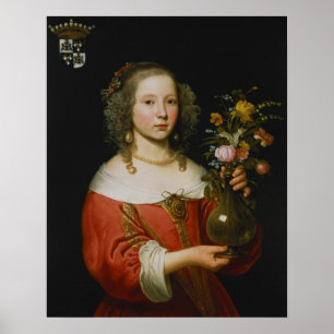 Póster Retrato de una chica joven
