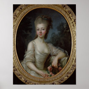 Póster Retrato de una chica joven, 1775