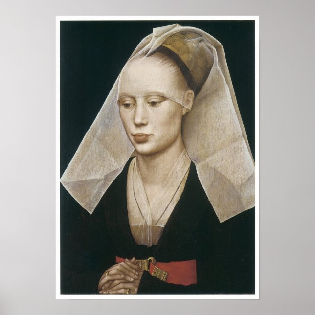 Póster Retrato de una dama, 1460 (Frente)