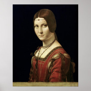 Póster Retrato de una dama de la Corte de Milán
