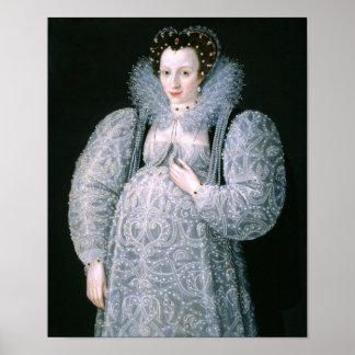 Póster Retrato de una dama desconocida c.1595 Bella Artes
