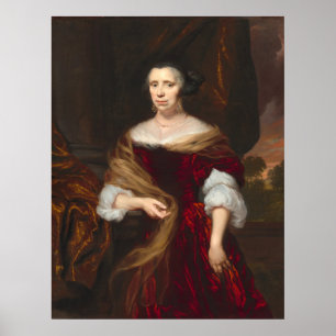 Póster Retrato de una dama - Nicolaes Maes Poster Bella A