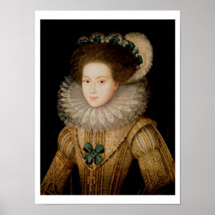 Póster Retrato de una dama, posiblemente María Reina de e