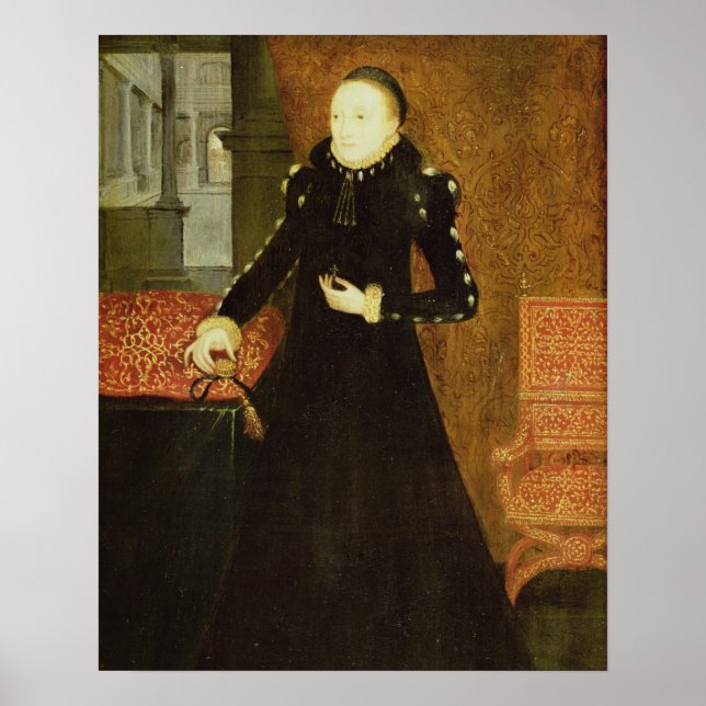 Póster Retrato de una dama, que se cree que es Katherine, (Frente)
