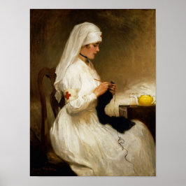 Póster Retrato de una enfermera de la Cruz Roja