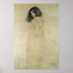 Póster Retrato de una joven, 1896-1997