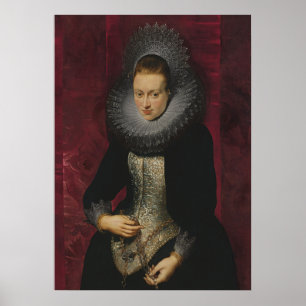 Póster Retrato de una joven mujer
