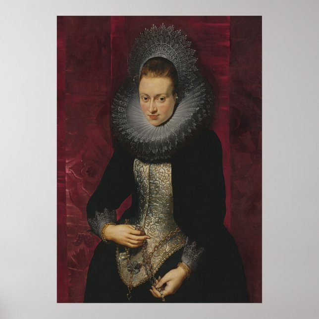 Póster Retrato de una joven mujer (Frente)