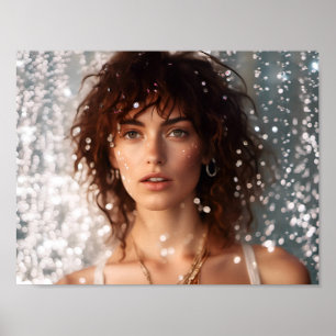 Póster retrato de una mujer