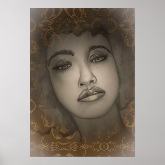 Póster Retrato de una mujer (Frente)