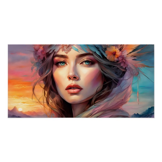 Póster retrato de una mujer (Anverso)