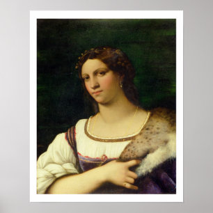 Póster Retrato de una mujer, 1512 (aceite en lona)