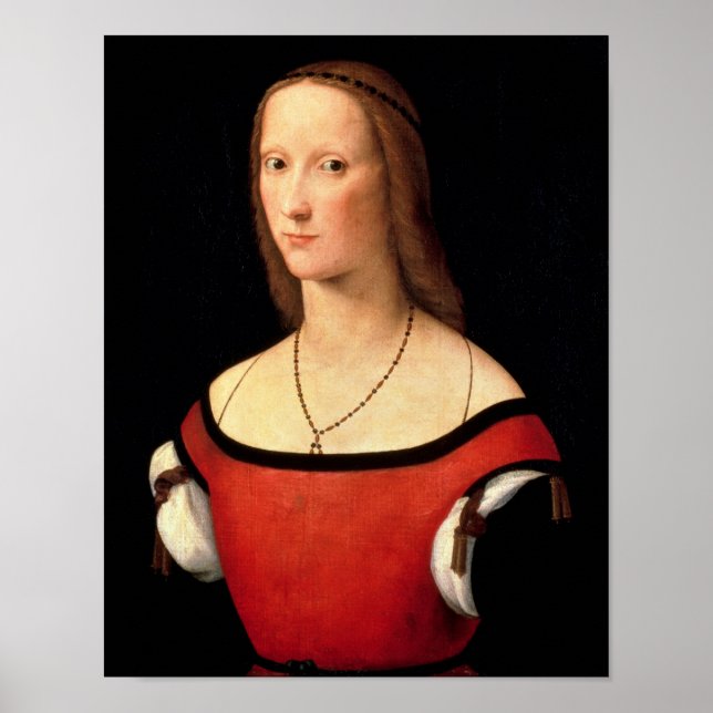 Póster Retrato de una mujer, años 1500 (Frente)