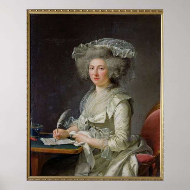 Póster Retrato de una mujer, c.1787 (Frente)