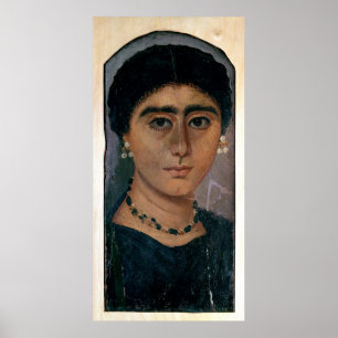 Póster Retrato de una mujer, de Fayum, 1ro-4to siglo