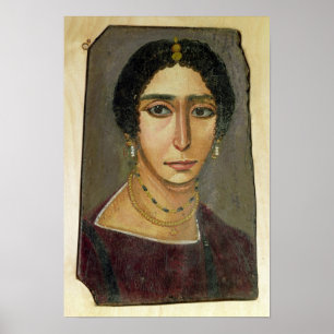 Póster Retrato de una mujer, de Fayum, siglo I-4