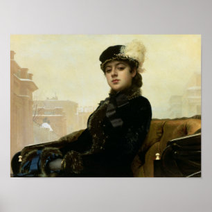 Póster Retrato de una mujer desconocida, 1883