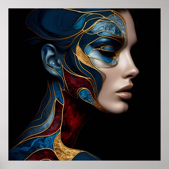 Póster Retrato De Una Mujer En Resumen (Frente)