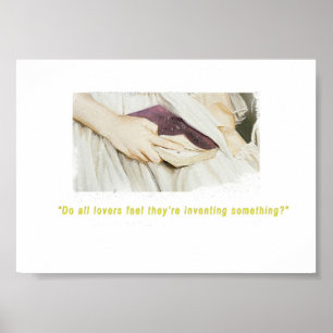 Póster Retrato de una mujer enamorada del fuego