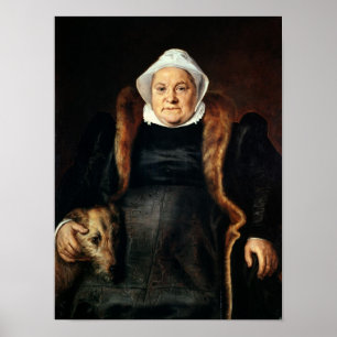 Póster Retrato de una mujer mayor