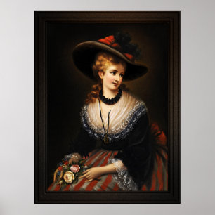 Póster Retrato de una mujer noble por Alois Eckhardt