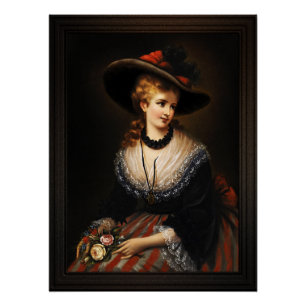 Póster Retrato de una mujer noble por Alois Eckhardt