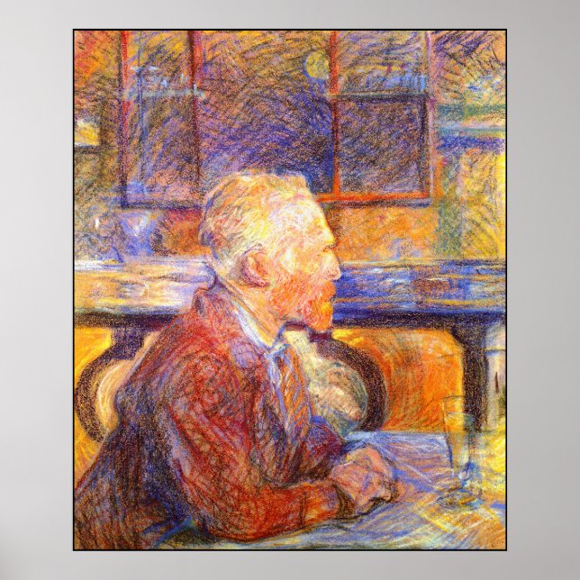 Póster Retrato de Van Gogh en Toulouse-Lautrec (Frente)