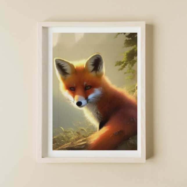 Póster Retrato de vida silvestre Baby Red Fox (Subido por el creador)