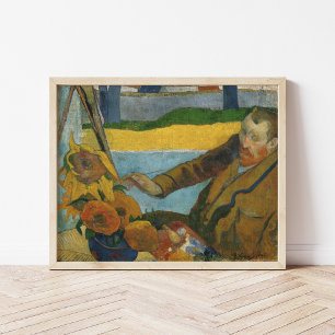 Póster Retrato de Vincent van Gogh   Paul Gauguin