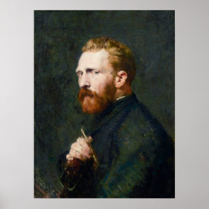 Póster Retrato de Vincent van Gogh por John Peter Russell