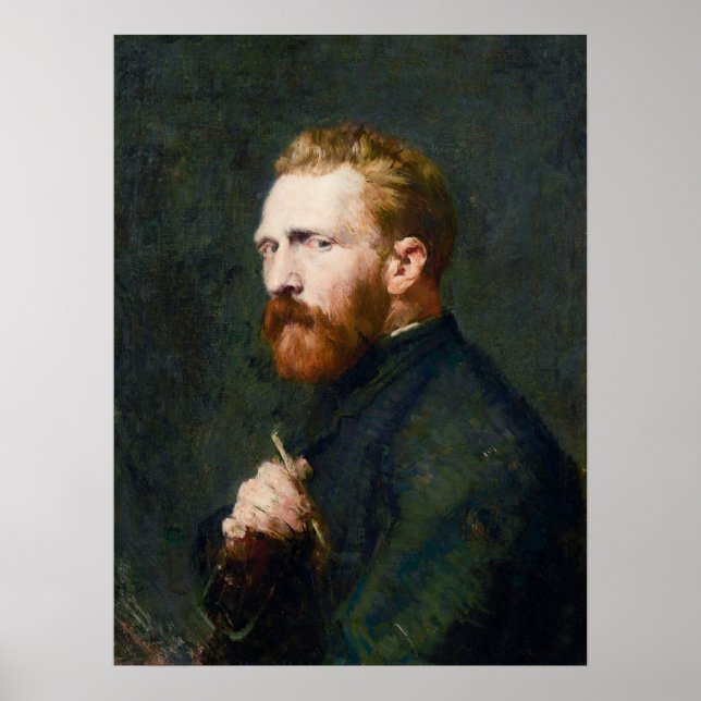 Póster Retrato de Vincent van Gogh por John Peter Russell (Frente)