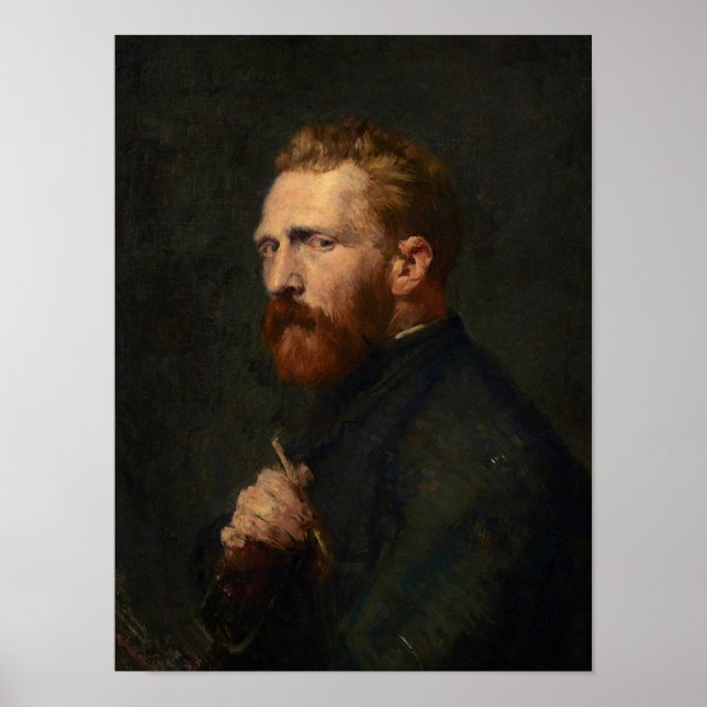 Póster Retrato de Vincent van Gogh por John Peter Russell (Frente)