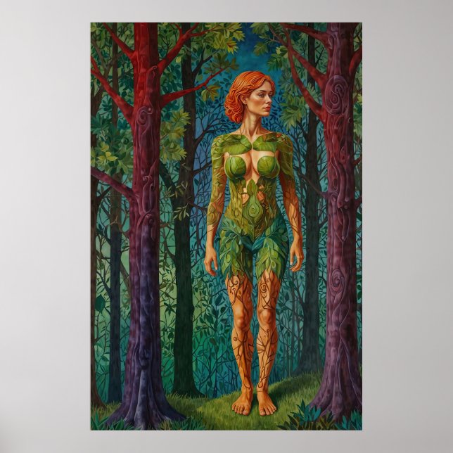 Póster “Retrato de Viridra” - Venas de la Copa    (Frente)