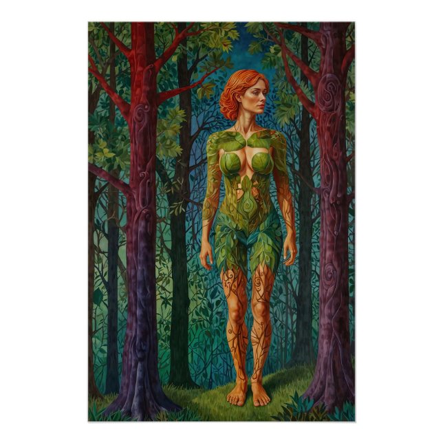 Póster “Retrato de Viridra” - Venas del Dosel    (Anverso)