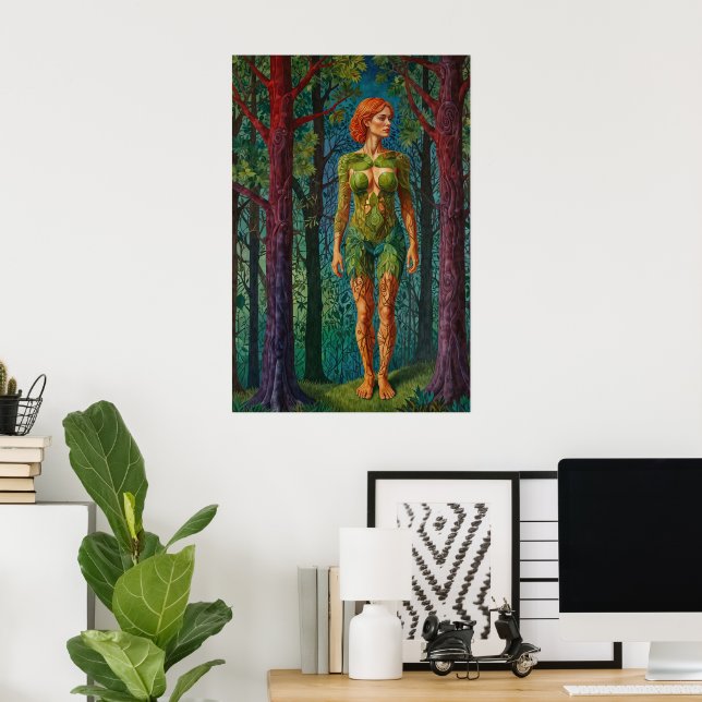 Póster “Retrato de Viridra” - Venas del Dosel    (Oficina en casa)