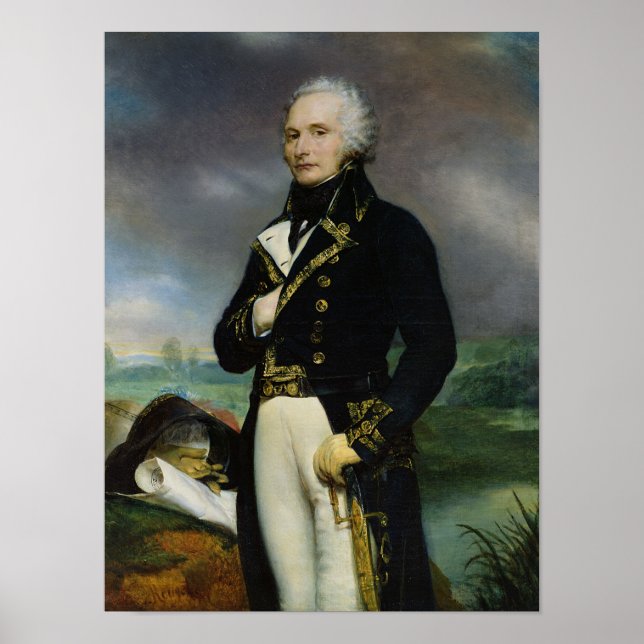 Póster Retrato de Viscount Alexandre-Francois-Marie (Frente)