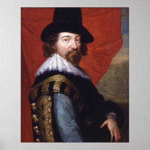 Póster Retrato de vizconde St Alban de sir Francis Bacon