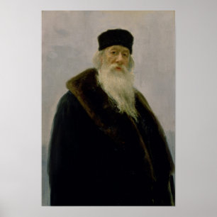 Póster Retrato de Vladimir Vasil'evich Stasov 1900
