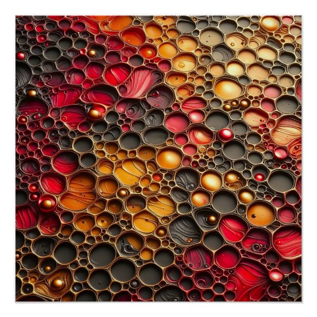 Póster Retrato de Voronoi - Arte Grabado en relieve (Anverso)