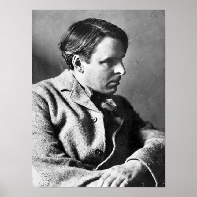 Póster Retrato de W.B. Yeats (Frente)