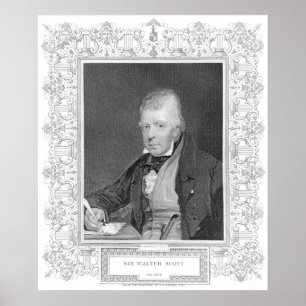 Póster Retrato de Walter Scott