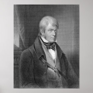 Póster Retrato de Walter Scott