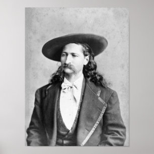 Póster Retrato de Wild Bill Hickok