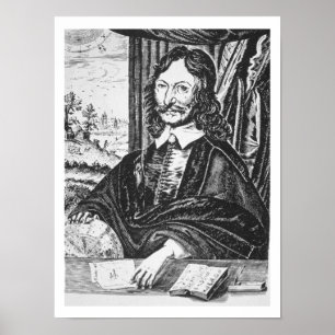 Póster Retrato de William Lilly (1602-81), de su 'Chr.