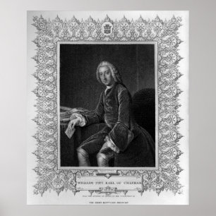 Póster Retrato de William Pitt, primer Conde de Chatham